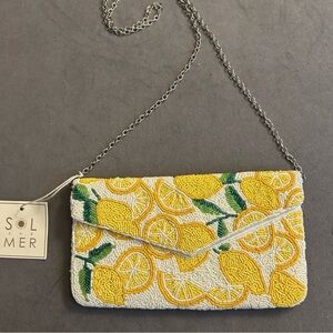 Sol de Verano Lemon Beaded Wristlet - Yellow and White